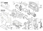 Bosch 3 601 E18 070 GST 160 BCE Orbital Jigsaw 230 V / GB Spare Parts GST160BCE